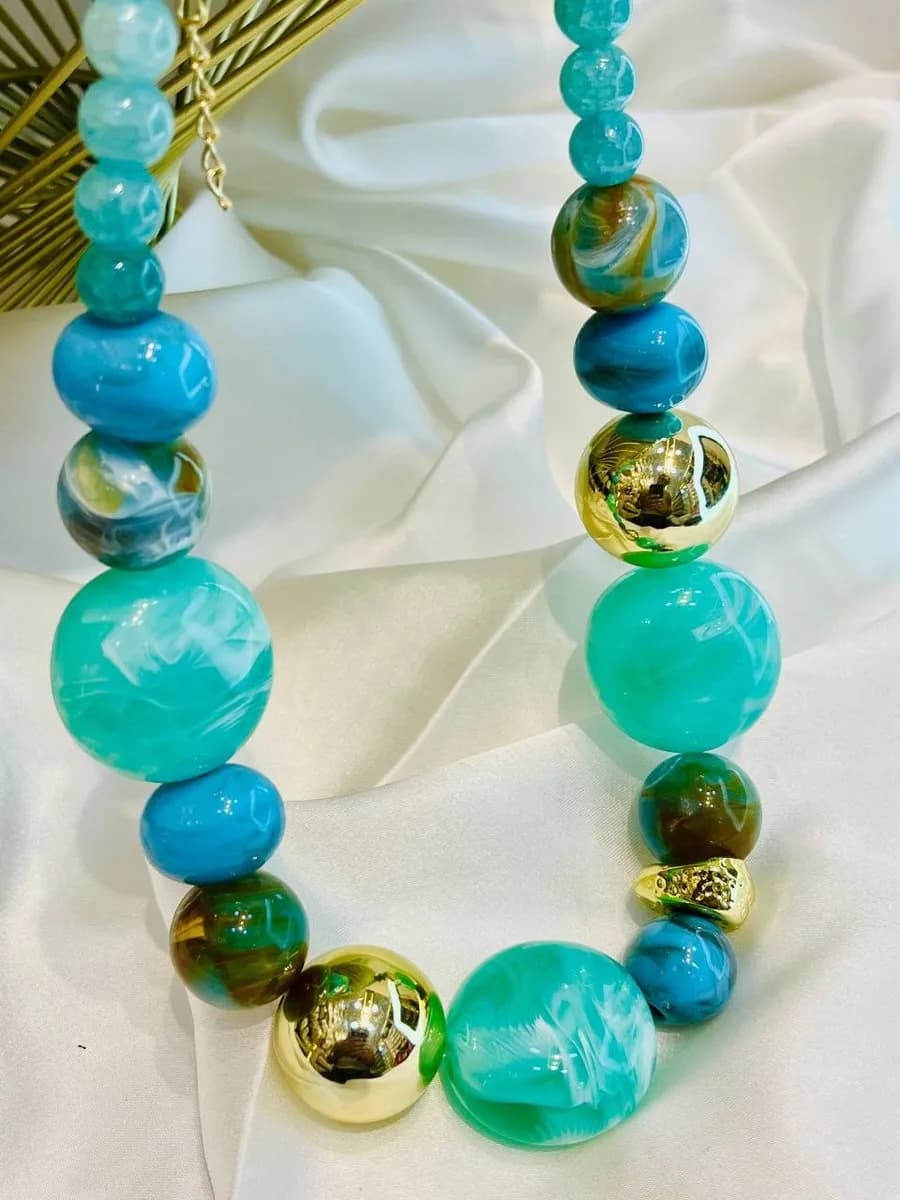 Sea Glass & Gold Harmony